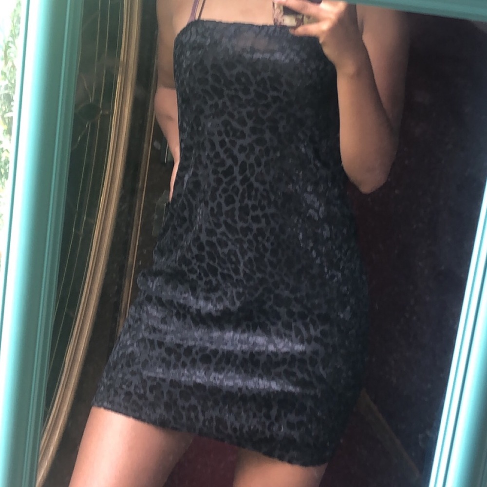 Mini black dress